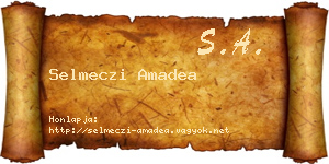 Selmeczi Amadea névjegykártya