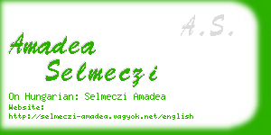 amadea selmeczi business card